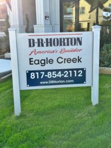 DR Horton Yard Sign