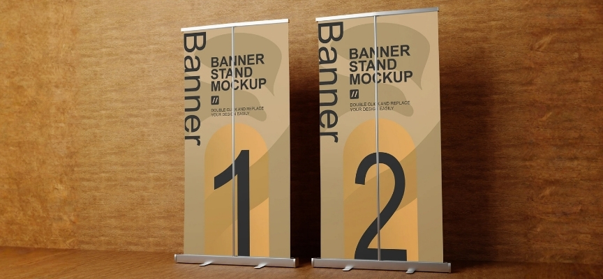 trade show banner displays