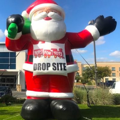 Inflatable Advertising Santa Toys for Tots